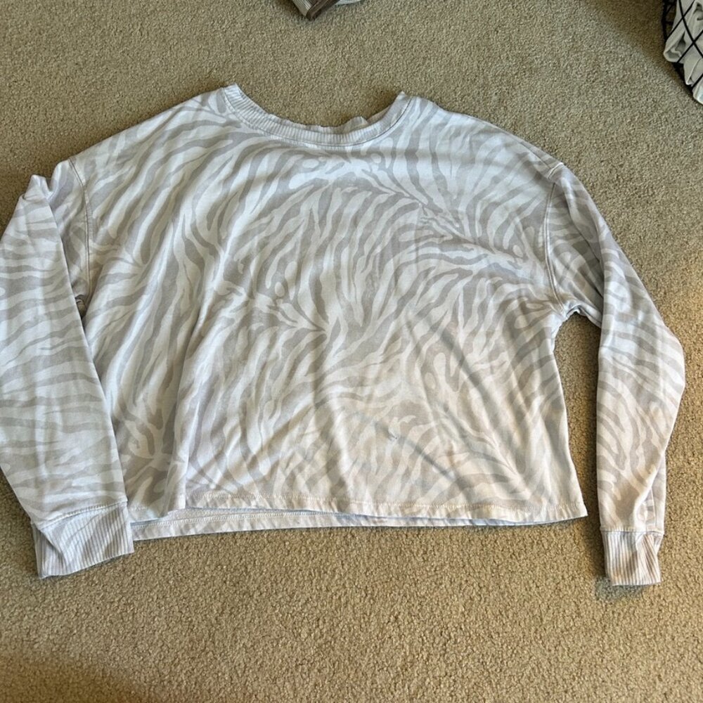zebra cotton workout shirt
